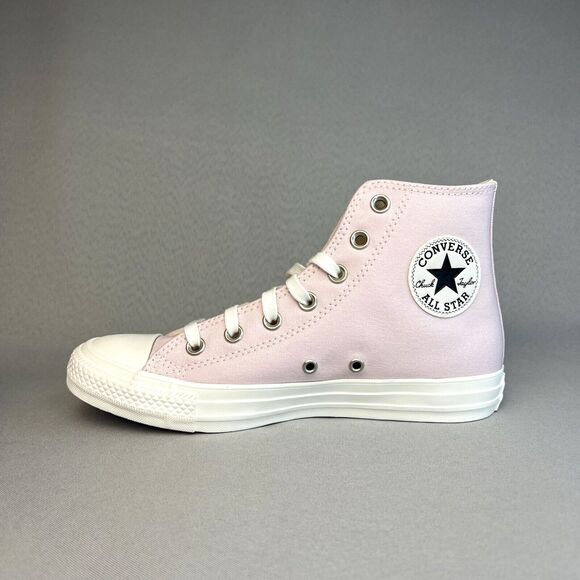 New Converse Chuck Taylor High Top Pink Barely Rose Embroidered Gems Sz 8 w/ Box - Picture 5 of 16